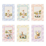 Set da 6 strofinacci Tiffany dis.5 - Vingi