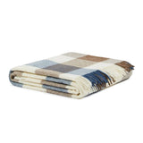 Plaid Adamello Check Frangiato in Pura Lana Vergine 220x250cm - Lanerossi