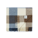Plaid Adamello Check Frangiato in Pura Lana Vergine 220x250cm - Lanerossi