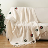 Plaid Ghirlanda Avorio – Maestri Cotonieri Home | Eleganza Natalizia