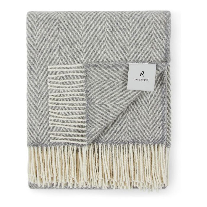 Plaid Iseo Spina in Pura Lana Vergine 130x170cm - Lanerossi