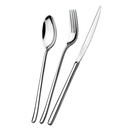 Set 24 Posate Chery Acciaio Inox 18/10 Lucido in Scatola Vetrina - Domus&Design