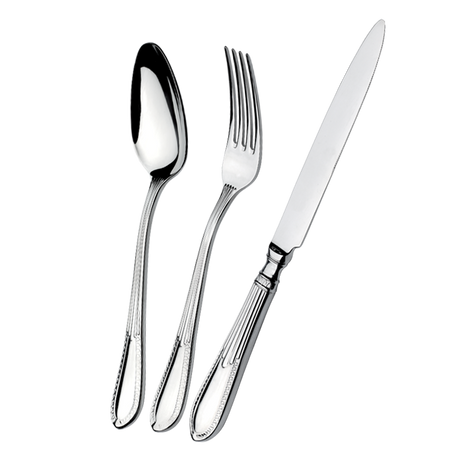 Set 24 Posate Elisabeth Acciaio Inox 18/10 Lucido in Scatola Vetrina - Domus&Design