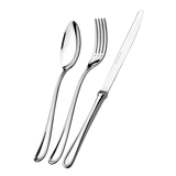 Set 24 Posate Elixir Acciaio Inox 18/10 Lucido in Scatola Vetrina - Domus&Design