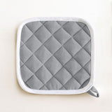 Set 2 Presine da Cucina India Maestri Cotonieri Home in Cotone con Bordo Bianco