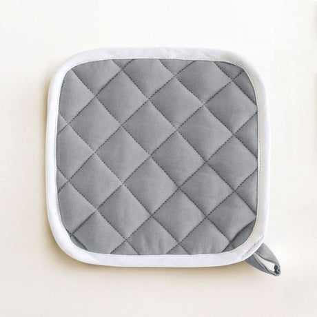 Set 2 Presine da Cucina India Maestri Cotonieri Home in Cotone con Bordo Bianco