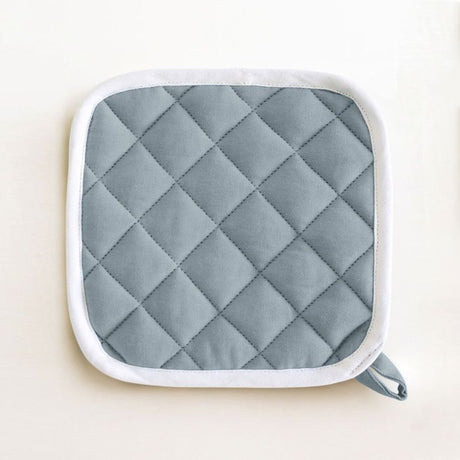 Set 2 Presine da Cucina India Maestri Cotonieri Home in Cotone con Bordo Bianco