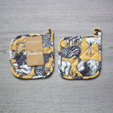 Set 2 Presine da Cucina Pandora Maestri Cotonieri Home in Cotone Fantasia