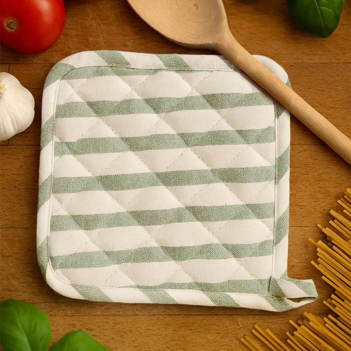 Set 2 Presine da Cucina Portofino Maestri Cotonieri Home in Cotone Rigato