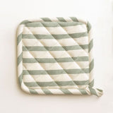 Set 2 Presine da Cucina Portofino Maestri Cotonieri Home in Cotone Rigato