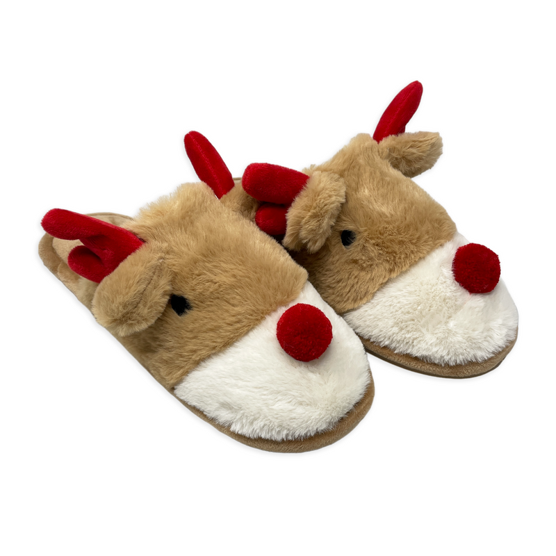 Pantofole Bimbi RENNA FLUFFY By Preziosa Home (Natale)