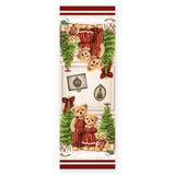 Runner Natalizio Famiglia Teddy Stampa Digitale 100% Cotone - Maestri Cotonieri