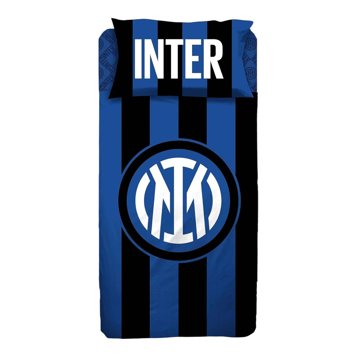 Completo Lenzuola Singolo FC Inter Ufficiale in 100% Cotone – Nero Azzurro