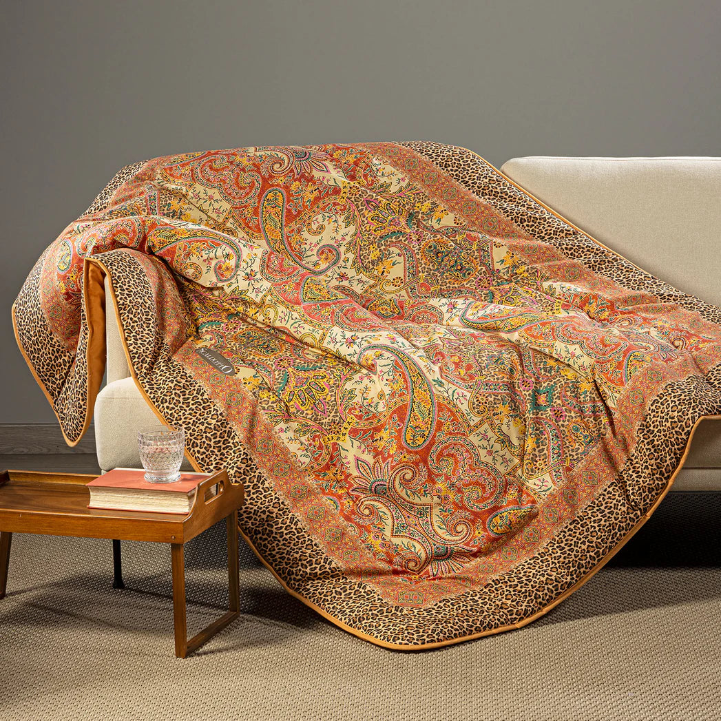 Plaid Scaldotto In Cotone Pettinato Belmond - Caleffi