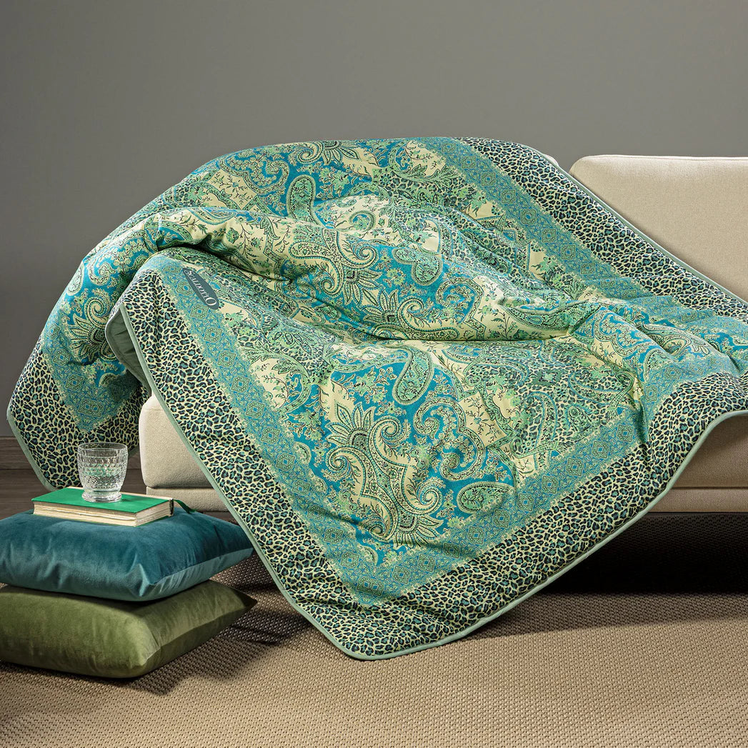 Plaid Scaldotto In Cotone Pettinato Belmond - Caleffi