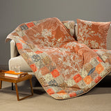 Plaid Scaldotto In Cotone Pettinato Berry - Caleffi