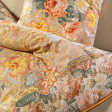 Plaid Scaldotto In Cotone Pettinato Flora - Caleffi