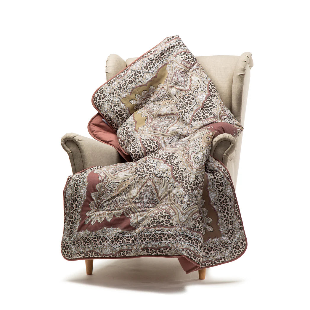 Plaid Scaldotto In Cotone Leopard - Caleffi
