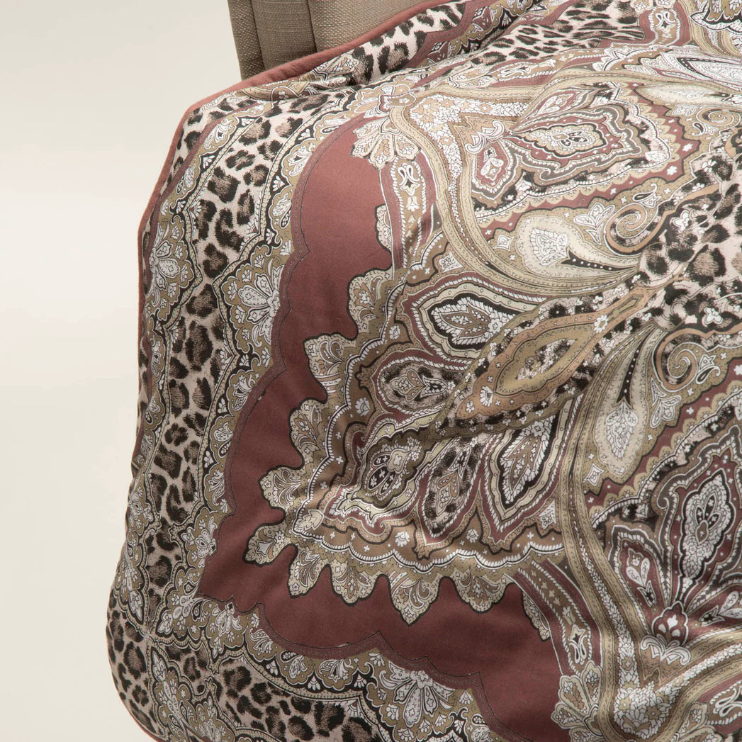 Plaid Scaldotto In Cotone Leopard - Caleffi