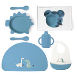 Set Pappa Svezzamento Baby 6 Pezzi in Silicone Alimentare art. CR1033 - Ellepi