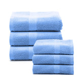 Set Asciugamani 3+3 Caleffi in Spugna 100% Cotone 450 gr/mq – 3 Viso 55x105 + 3 Ospite 40x60