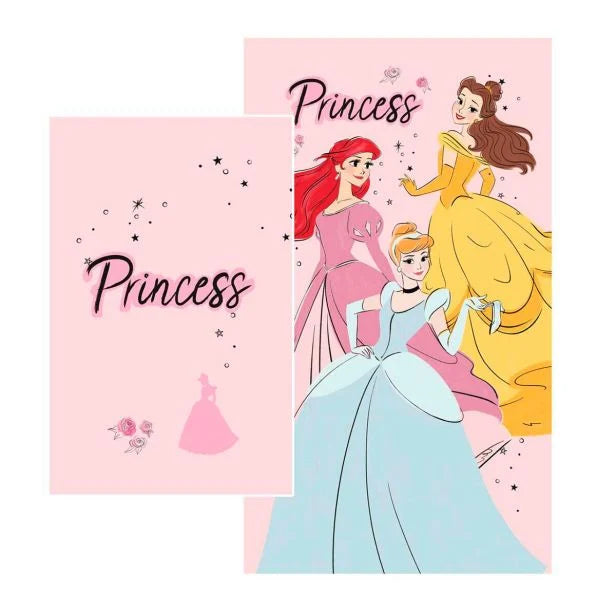 Set Asciugamano Viso + Ospite Principesse 100% Cotone - Disney