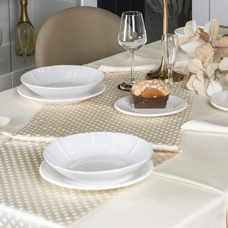 Set Tovaglia x12 Diva C/Runner - Battaglia