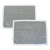 Set di 2 Tovagliette all’americana antimacchia in lino pavone - Magilù