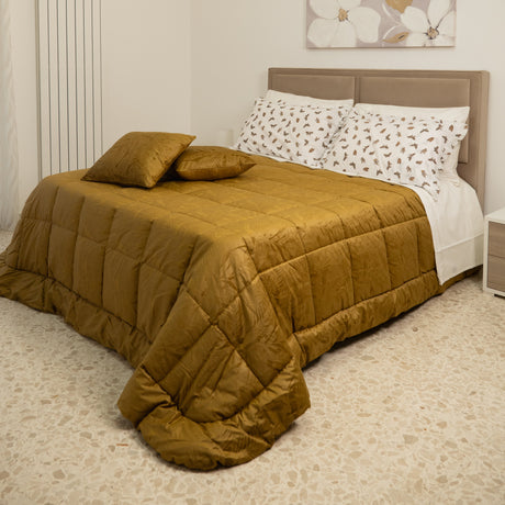 Trapunta In Velluto Jacquard Jungle by Linea Oro