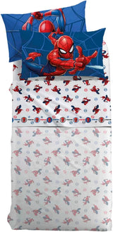 Completo Lenzuola Spider-Man Web 100% Cotone - Caleffi
