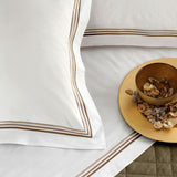 Set da 2 Federe Per Guanciali Sissi In Raso Di Cotone Con 4 Volani by Maestri Cotonieri Home