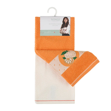 Set 2 Strofinacci Procida 100% cotone - Vingi