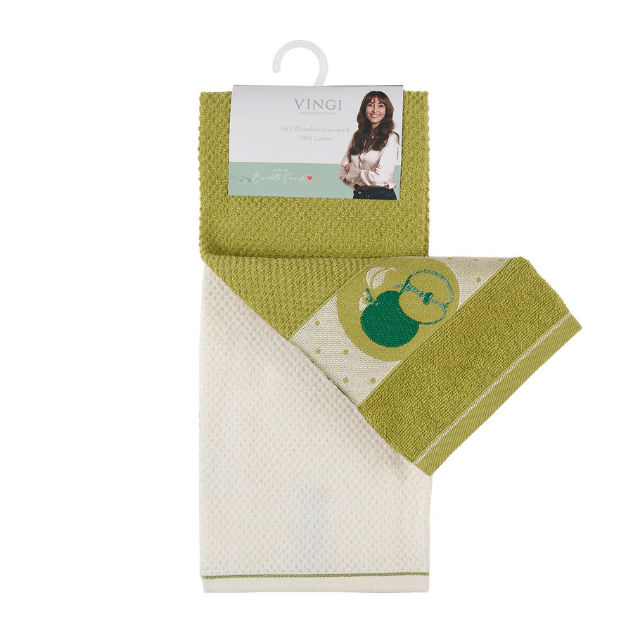Set 2 Strofinacci Procida 100% cotone - Vingi