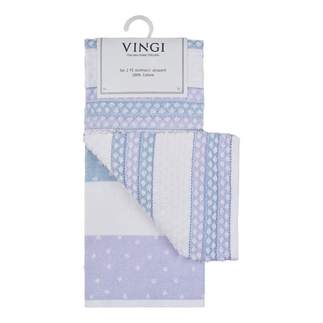 Set 2 Strofinacci Lily 100% cotone - Vingi