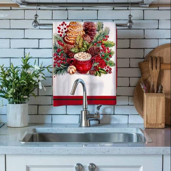 Set 6 Strofinacci TIFFANY XMAS dis.1 - Vingi