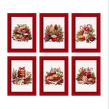 Set 6 Strofinacci TIFFANY XMAS dis.1 - Vingi