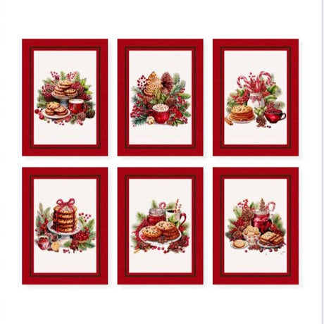 Set 6 Strofinacci TIFFANY XMAS dis.1 - Vingi