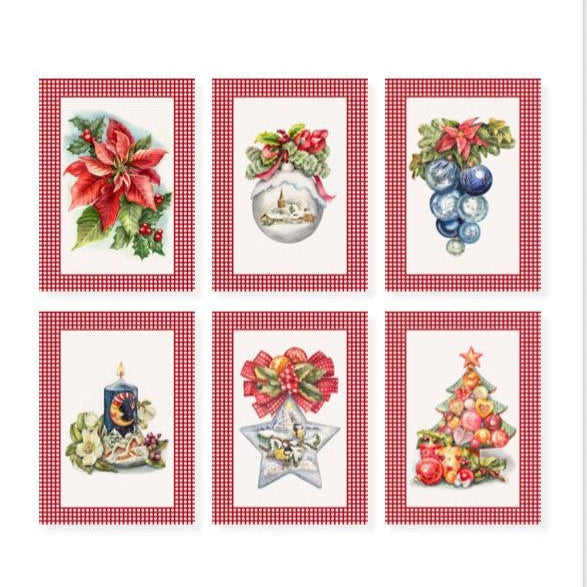 Set 6 Strofinacci TIFFANY XMAS dis.2 - Vingi