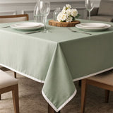 Tovaglia India Maestri Cotonieri Home in Panama di Cotone con Bordo Bianco – 6 o 12 Posti