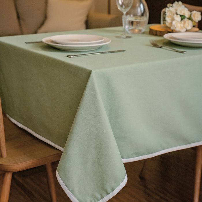 Tovaglia India Maestri Cotonieri Home in Panama di Cotone con Bordo Bianco – 6 o 12 Posti