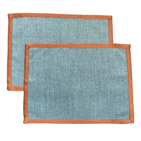 Set di 2 Tovagliette all’americana antimacchia in lino pavone - Magilù