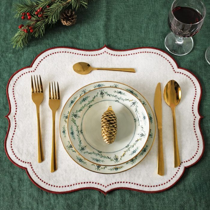Set 2 Tovagliette Natalizie Dior 45x35 cm - Maestri Cotonieri