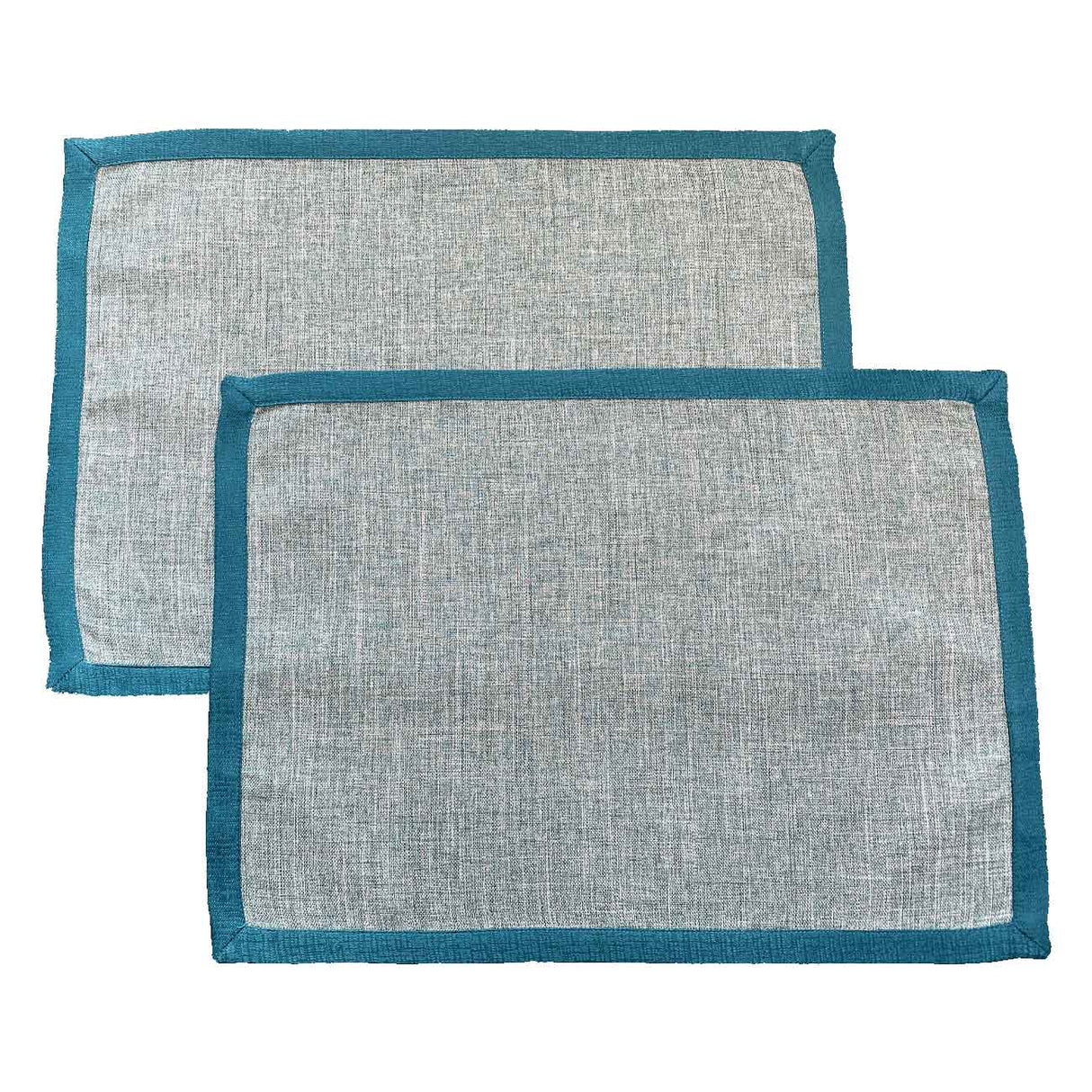 Set di 2 Tovagliette all’americana antimacchia in lino pavone - Magilù