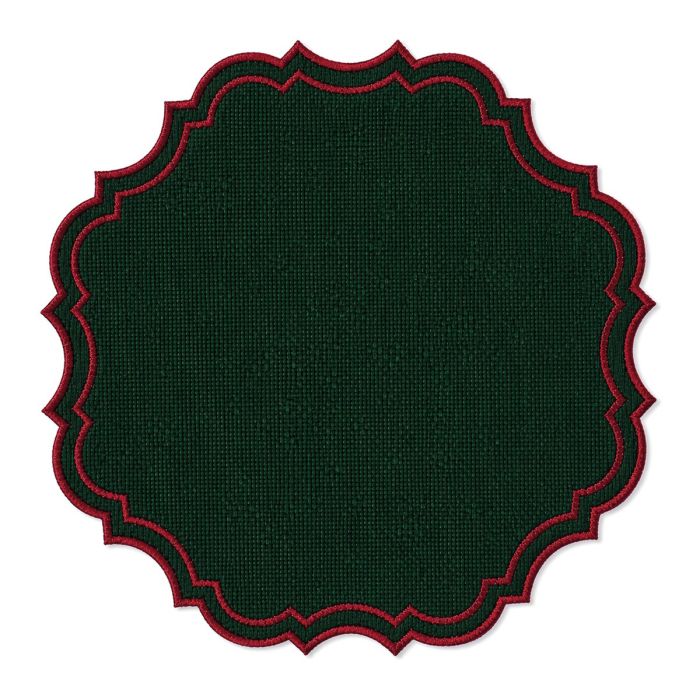 Set 2 Tovagliette Natalizie Parigi 38x38 cm - Maestri Cotonieri