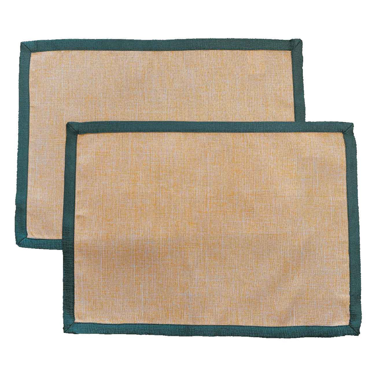 Set di 2 Tovagliette all’americana antimacchia in lino pavone - Magilù