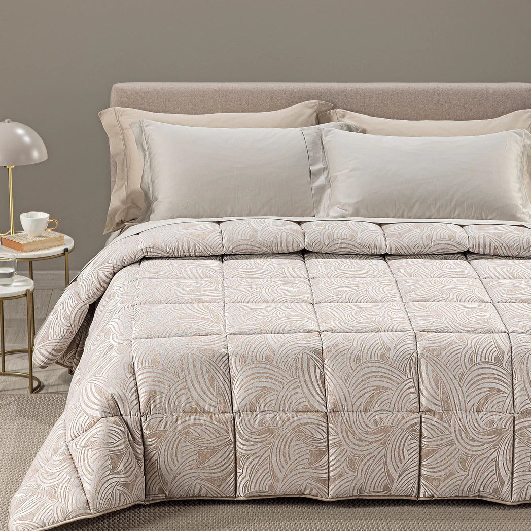 Trapunta In Raso Jacquard Apollo - Caleffi