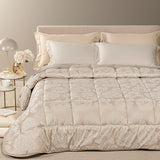 Trapunta In Raso Jacquard Flory - Caleffi