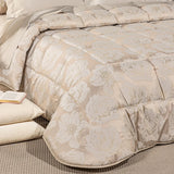 Trapunta In Raso Jacquard Flory - Caleffi