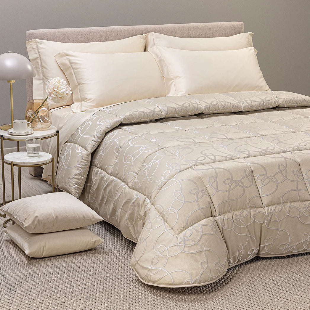 Trapunta In Raso Jacquard Lesley - Caleffi