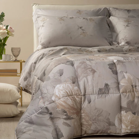 Trapunta In Raso Di Cotone Rosa Alba - Caleffi